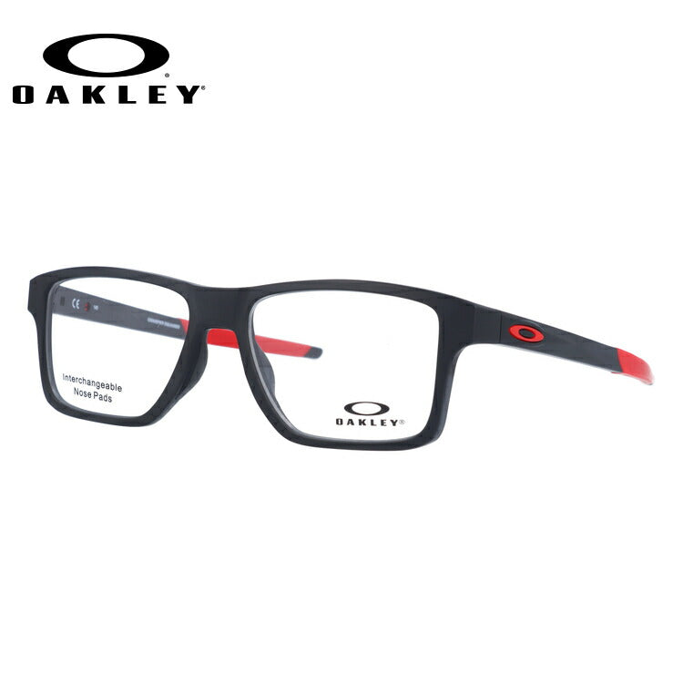 オークリー 眼鏡 フレーム OAKLEY メガネ CHAMFER SQUARED シャンファースクエア OX8143-0552 52 TrueBridge（4種ノーズパッド付） スクエア型 スポーツ メンズ レディース 度付き 度なし 伊達 ダテ めがね 老眼鏡 サングラス ラッピング無料