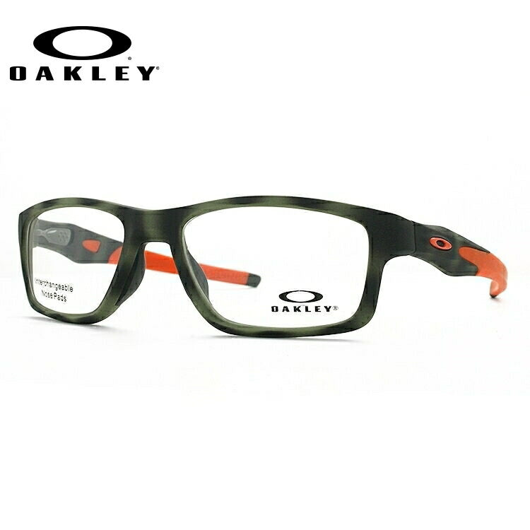 オークリー 眼鏡 フレーム OAKLEY メガネ CROSSLINK MNP クロスリンクMNP OX8090-0753 53 TrueBridge（4種ノーズパッド付） スクエア型 スポーツ メンズ レディース 度付き 度なし 伊達 ダテ めがね 老眼鏡 サングラス ラッピング無料