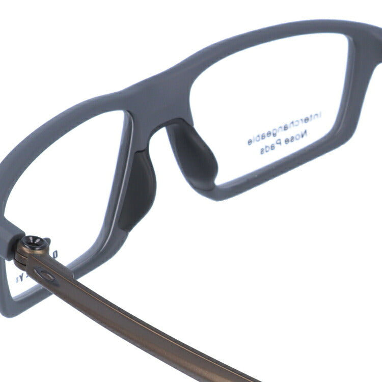 オークリー 眼鏡 フレーム OAKLEY メガネ CHAMBER チェンバー OX8138-0253 53 TrueBridge（4種ノーズパッド付） スクエア型 スポーツ メンズ レディース 度付き 度なし 伊達 ダテ めがね 老眼鏡 サングラス ラッピング無料