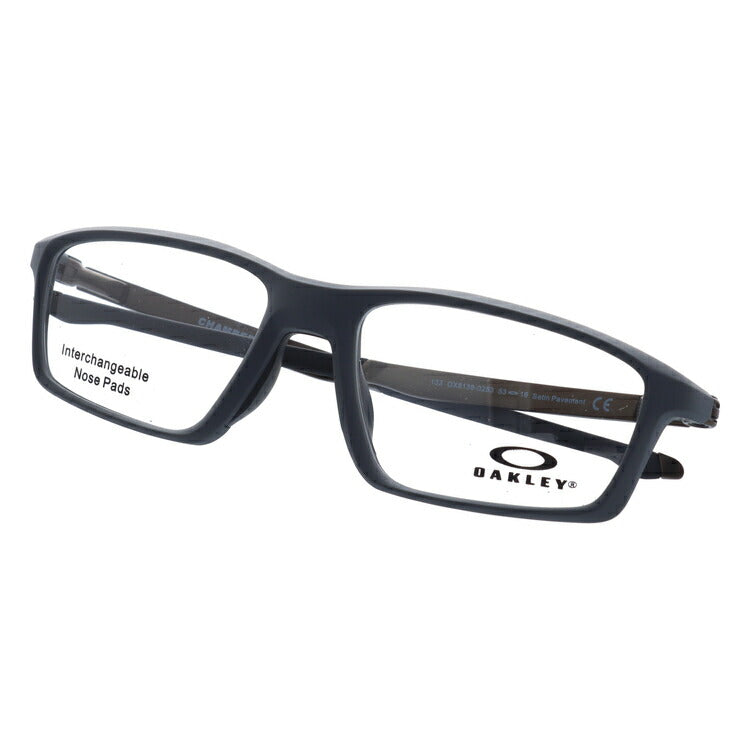 オークリー 眼鏡 フレーム OAKLEY メガネ CHAMBER チェンバー OX8138-0253 53 TrueBridge（4種ノーズパッド付） スクエア型 スポーツ メンズ レディース 度付き 度なし 伊達 ダテ めがね 老眼鏡 サングラス ラッピング無料