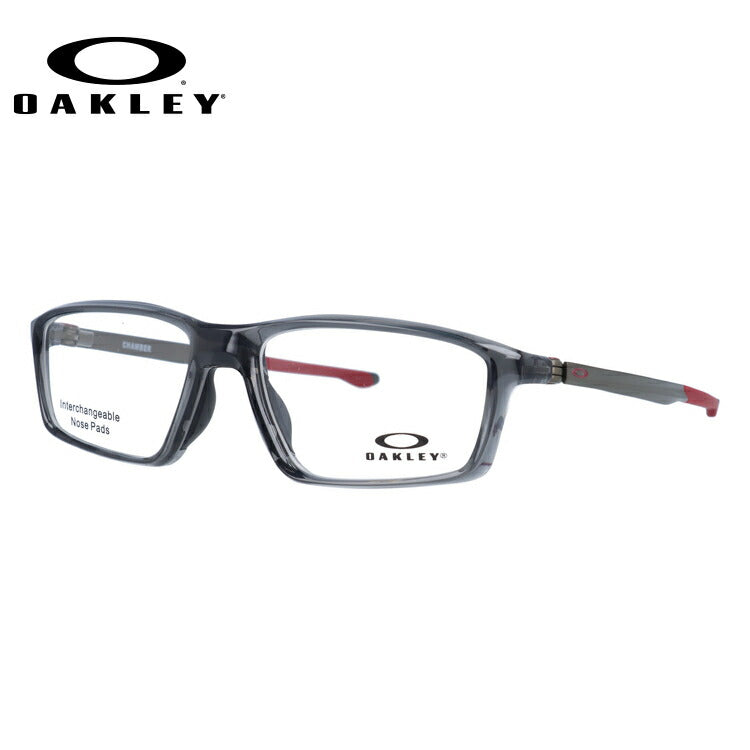 オークリー 眼鏡 フレーム OAKLEY メガネ CHAMBER チェンバー OX8138-0353 53 TrueBridge（4種ノーズパッド付） スクエア型 スポーツ メンズ レディース 度付き 度なし 伊達 ダテ めがね 老眼鏡 サングラス ラッピング無料