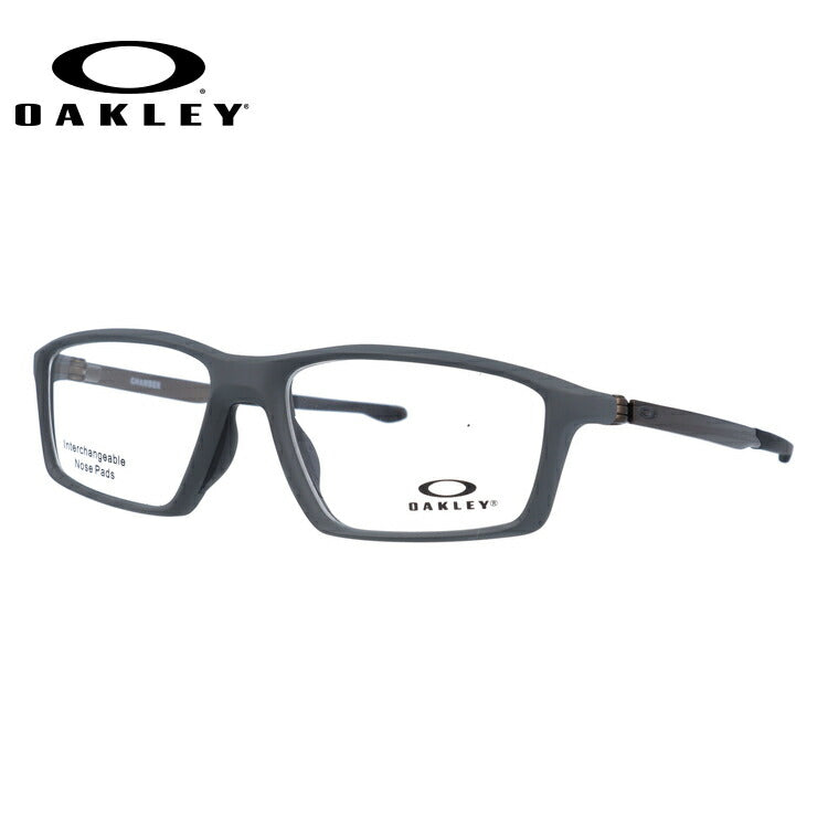 オークリー 眼鏡 フレーム OAKLEY メガネ CHAMBER チェンバー OX8138-0255 55 TrueBridge（4種ノーズパッド付） スクエア型 スポーツ メンズ レディース 度付き 度なし 伊達 ダテ めがね 老眼鏡 サングラス ラッピング無料