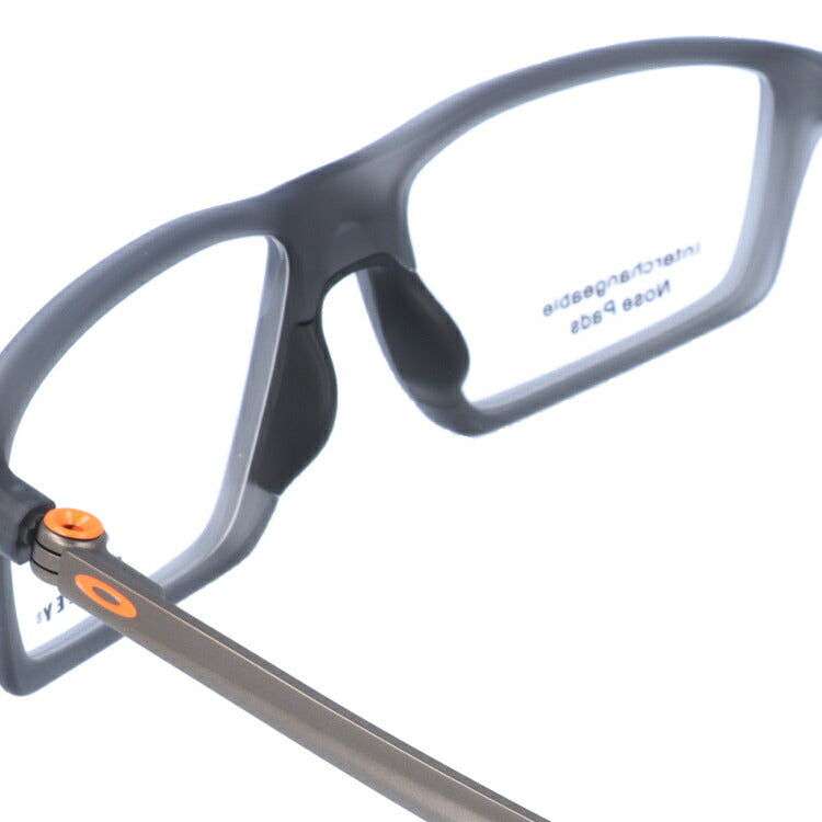 オークリー 眼鏡 フレーム OAKLEY メガネ CHAMBER チェンバー OX8138-0455 55 TrueBridge（4種ノーズパッド付） スクエア型 スポーツ メンズ レディース 度付き 度なし 伊達 ダテ めがね 老眼鏡 サングラス ラッピング無料