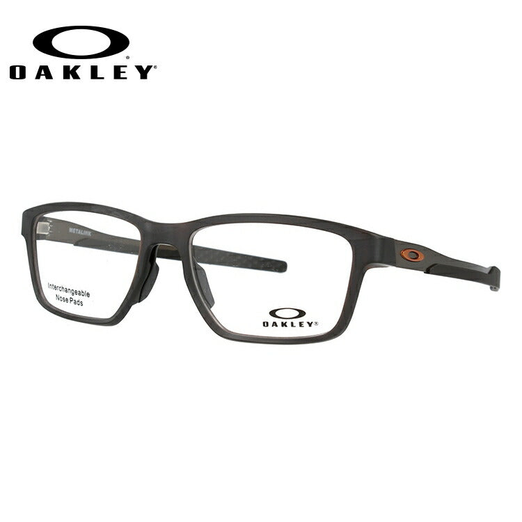 オークリー 眼鏡 フレーム OAKLEY メガネ METALINK メタリンク OX8153-0255 55 レギュラーフィット スクエア型 スポーツ メンズ レディース 度付き 度なし 伊達 ダテ めがね 老眼鏡 サングラス ラッピング無料