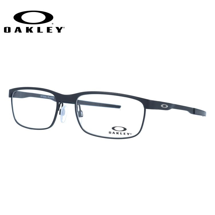 オークリー メガネフレーム スチールプレート 伊達メガネ OAKLEY STEEL PLATE OX3222-0156 56サイズ スクエア ユニセックス メンズ レディース レギュラーフィット（調整可能ノーズパッド）