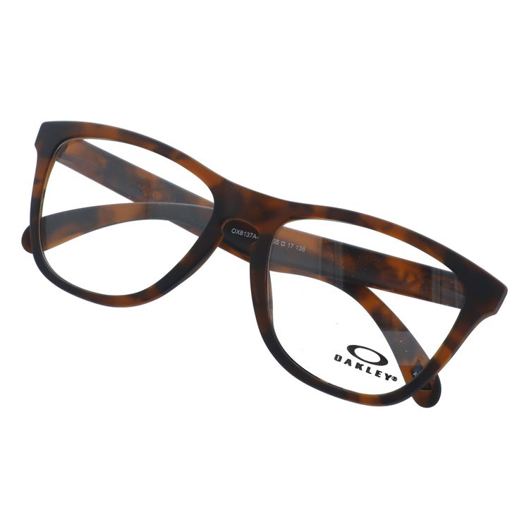 【訳あり】オークリー メガネフレーム フロッグスキン 伊達メガネ アジアンフィット OAKLEY FROGSKINS OX8137A-0655 55サイズ ウェリントン型 ローブリッジフィット ユニセックス メンズ レディース【海外正規品】