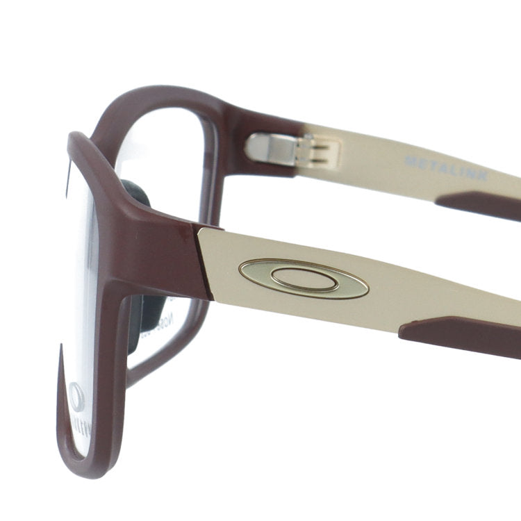 【選べる15色 ライトカラーレンズ】オークリー メガネフレーム メタリンク 伊達メガネ アジアンフィット OAKLEY METALINK OX8153-1455 55サイズ スクエア型 ユニセックス メンズ レディース【海外正規品】
