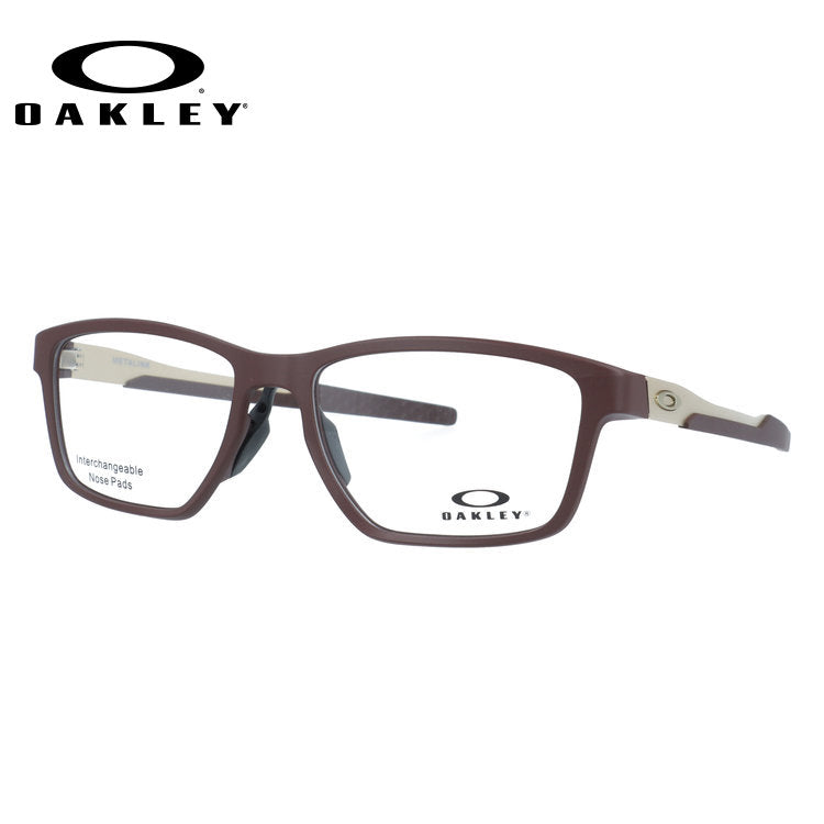 オークリー メガネフレーム メタリンク 伊達メガネ アジアンフィット OAKLEY METALINK OX8153-1457 57サイズ スクエア型 ユニセックス メンズ レディース