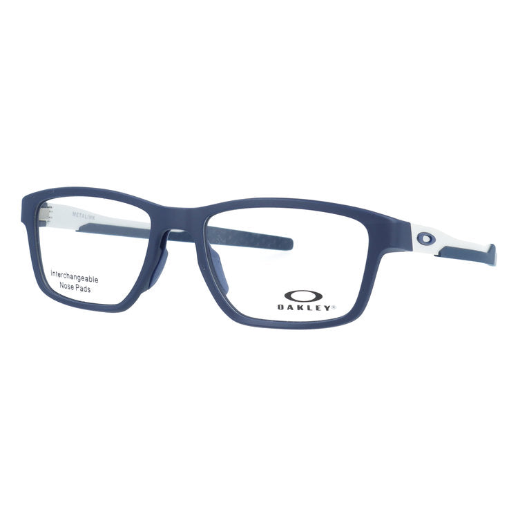 【選べる15色 ライトカラーレンズ】オークリー メガネフレーム メタリンク 伊達メガネ アジアンフィット OAKLEY METALINK OX8153-1653 53サイズ スクエア型 ユニセックス メンズ レディース【海外正規品】