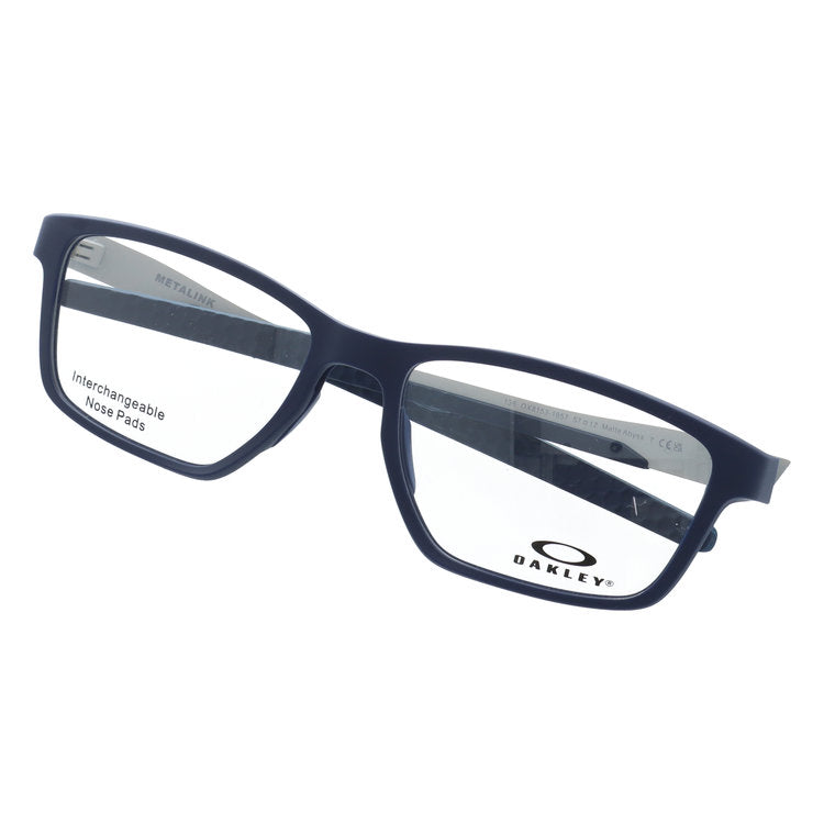 【選べる15色 ライトカラーレンズ】オークリー メガネフレーム メタリンク 伊達メガネ アジアンフィット OAKLEY METALINK OX8153-1657 57サイズ スクエア型 ユニセックス メンズ レディース【海外正規品】