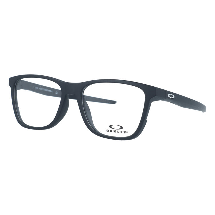 オークリー メガネフレーム センターボード エー 伊達メガネ アジアンフィット OAKLEY CENTERBOARD A OX8163F-01 54サイズ スクエア型 黒縁 クロブチ ローブリッジフィット ユニセックス メンズ レディース