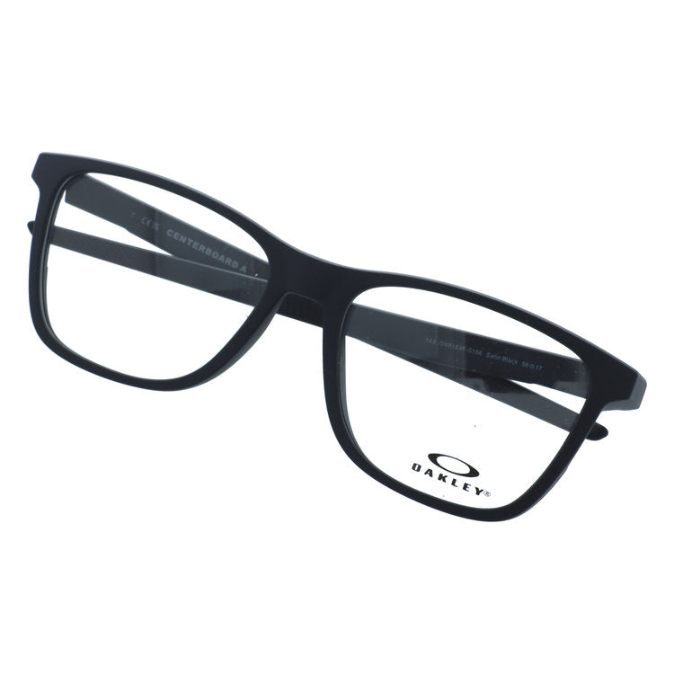 オークリー メガネフレーム センターボード エー 伊達メガネ アジアンフィット OAKLEY CENTERBOARD A OX8163F-01 56サイズ スクエア型 大きめサイズ 黒縁 クロブチ ローブリッジフィット ユニセックス メンズ レディース