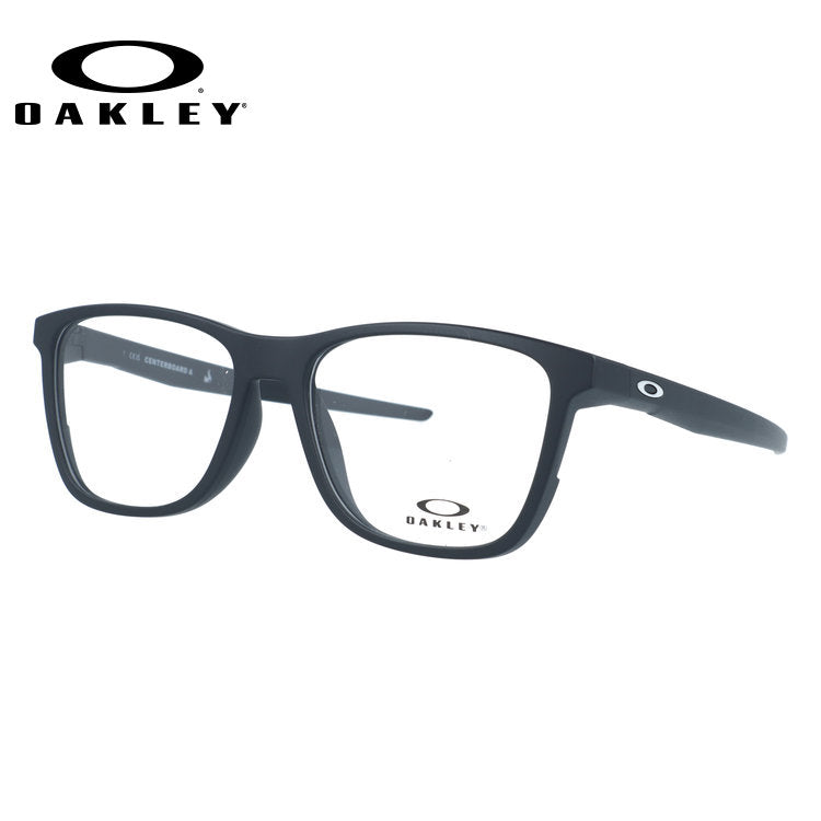オークリー メガネフレーム センターボード エー 伊達メガネ アジアンフィット OAKLEY CENTERBOARD A OX8163F-01 56サイズ スクエア型 大きめサイズ 黒縁 クロブチ ローブリッジフィット ユニセックス メンズ レディース