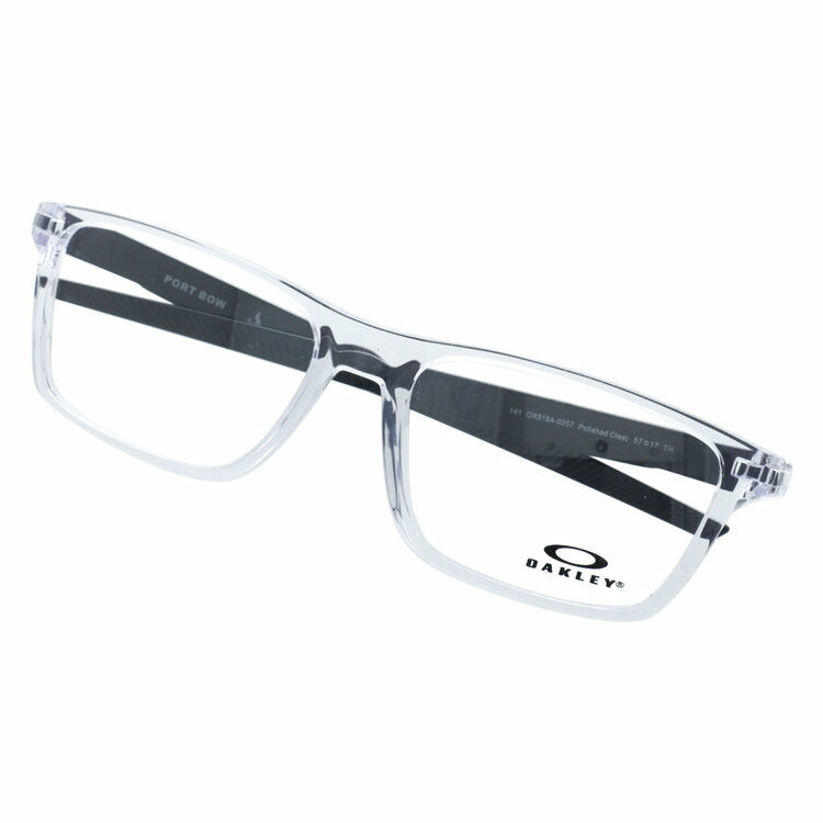 オークリー メガネフレーム ポートボウ 伊達メガネ レギュラーフィット OAKLEY PORT BOW OX8164-02 57サイズ スクエア型 大きめサイズ クリアフレーム ベヨネッタメガネ ハイブリッジフィット ユニセックス メンズ レディース