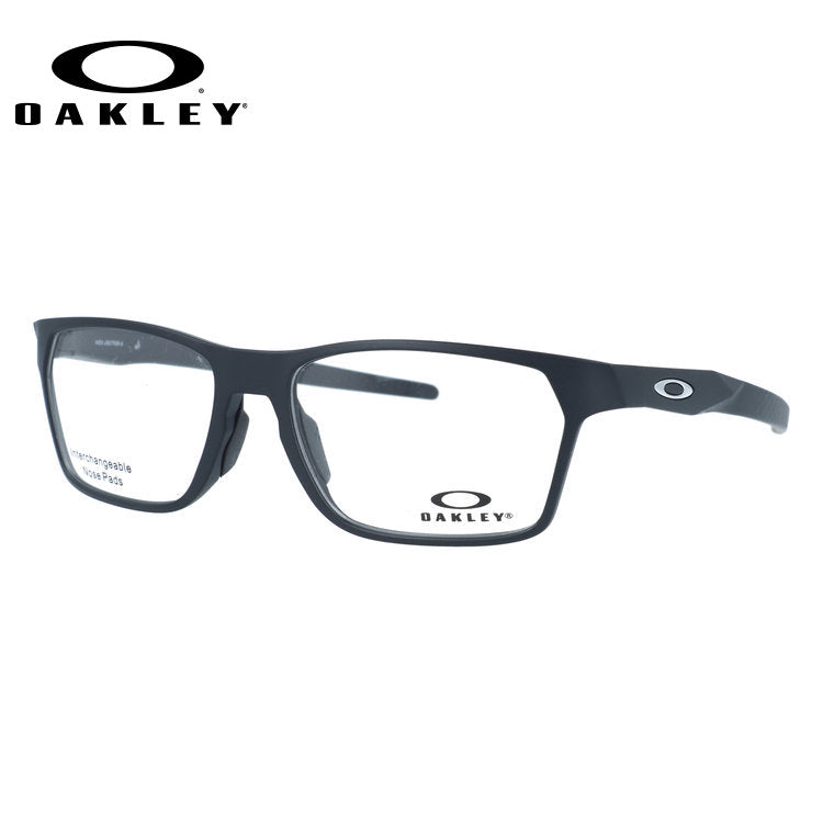 オークリー メガネフレーム ヘックスジェクター エー 伊達メガネ アジアンフィット OAKLEY HEX JECTOR (A) OX8174F-0156 56サイズ スクエア型 大きめサイズ ベヨネッタメガネ 交換用ノーズパッド付き クロブチ ローブリッジ ユニセックス メンズ レディース