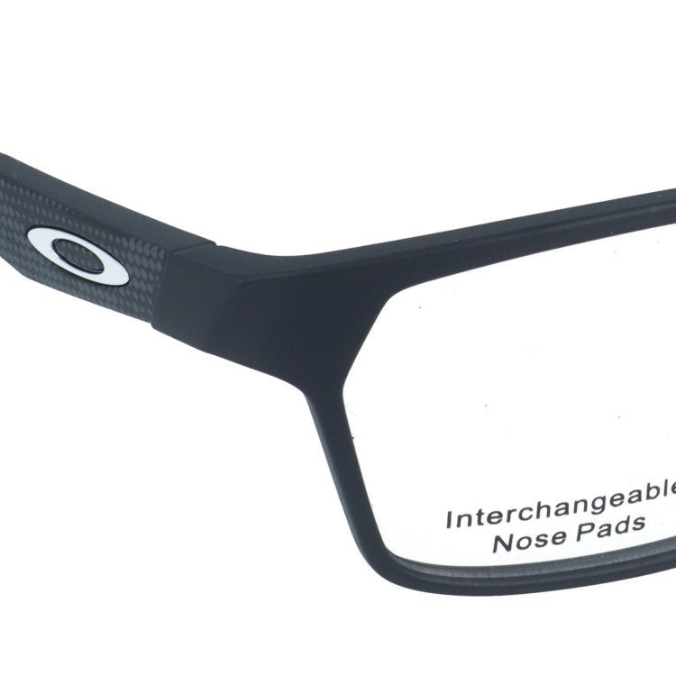 オークリー メガネフレーム ヘックスジェクター エー 伊達メガネ アジアンフィット OAKLEY HEX JECTOR (A) OX8174F-0554 54サイズ スクエア型 ベヨネッタメガネ 交換用ノーズパッド付き クロブチ 黒縁 ローブリッジフィット ユニセックス メンズ レディース