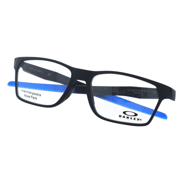 オークリー メガネフレーム ヘックスジェクター エー 伊達メガネ アジアンフィット OAKLEY HEX JECTOR (A) OX8174F-0856 56サイズ スクエア型 大きめサイズ ベヨネッタメガネ 交換用ノーズパッド付き ローブリッジフィット ユニセックス メンズ レディース