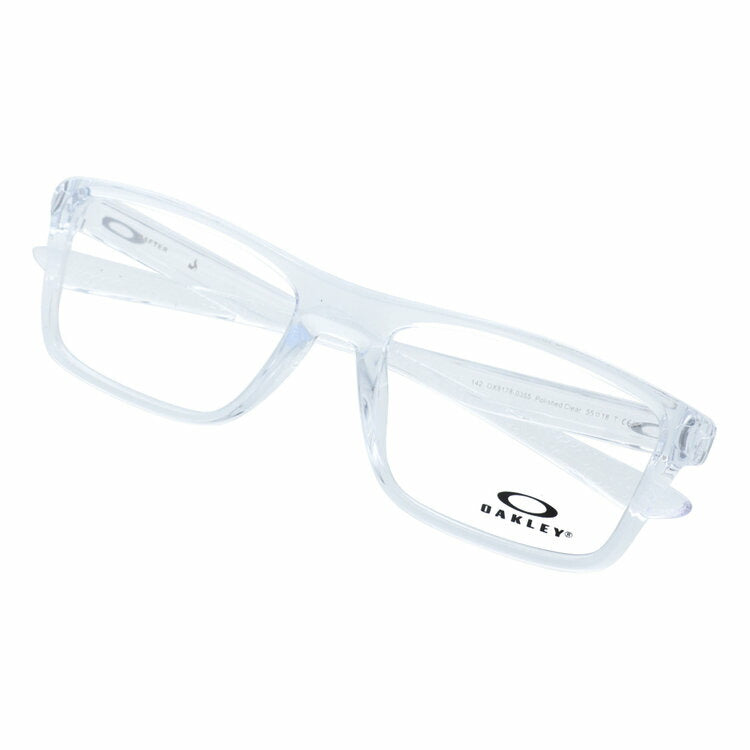 オークリー メガネフレーム ラフター 伊達メガネ レギュラーフィット OAKLEY RAFTER OX8178-0355 55サイズ スクエア型 クリアフレーム ベヨネッタメガネ ハイブリッジフィット ユニセックス メンズ レディース