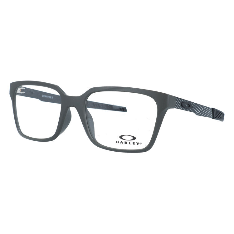 オークリー メガネフレーム ディヘヴン エー 伊達メガネ アジアンフィット OAKLEY DEHAVEN A OX8180F-0453 53サイズ ウェリントン型 ボーダー柄 ローブリッジフィット ユニセックス メンズ レディース