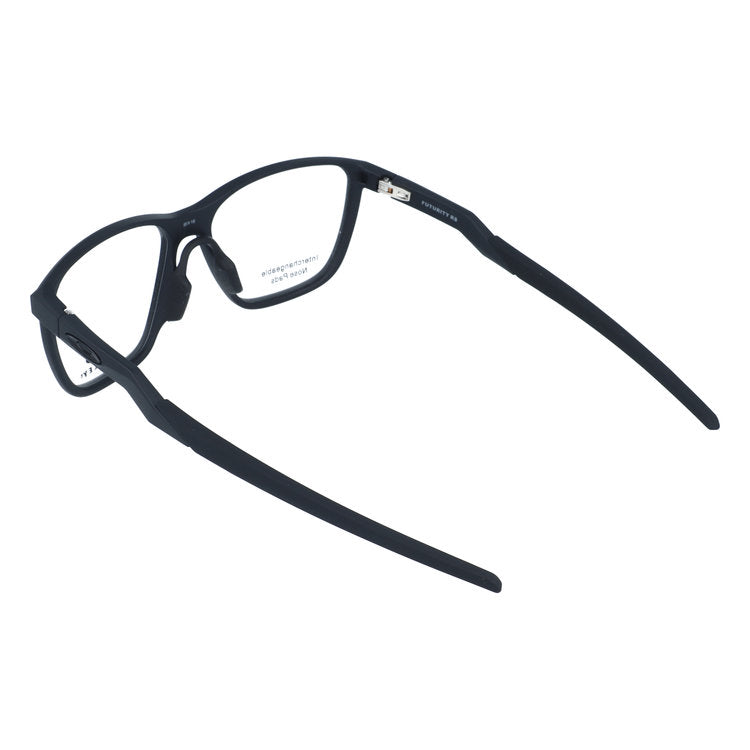 オークリー メガネフレーム フューチャリティ アールエス 伊達メガネ ユニバーサルフィット OAKLEY FUTURITY RS OX8186-0156 56サイズ ウェリントン型 クロブチ 黒縁 交換用ノーズパッド付き ユニセックス メンズ レディース