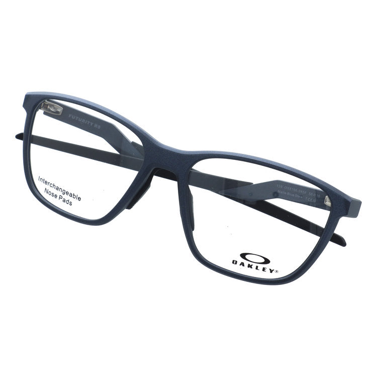 オークリー メガネフレーム フューチャリティ アールエス 伊達メガネ ユニバーサルフィット OAKLEY FUTURITY RS OX8186-0456 56サイズ ウェリントン型 交換用ノーズパッド付き ユニセックス メンズ レディース