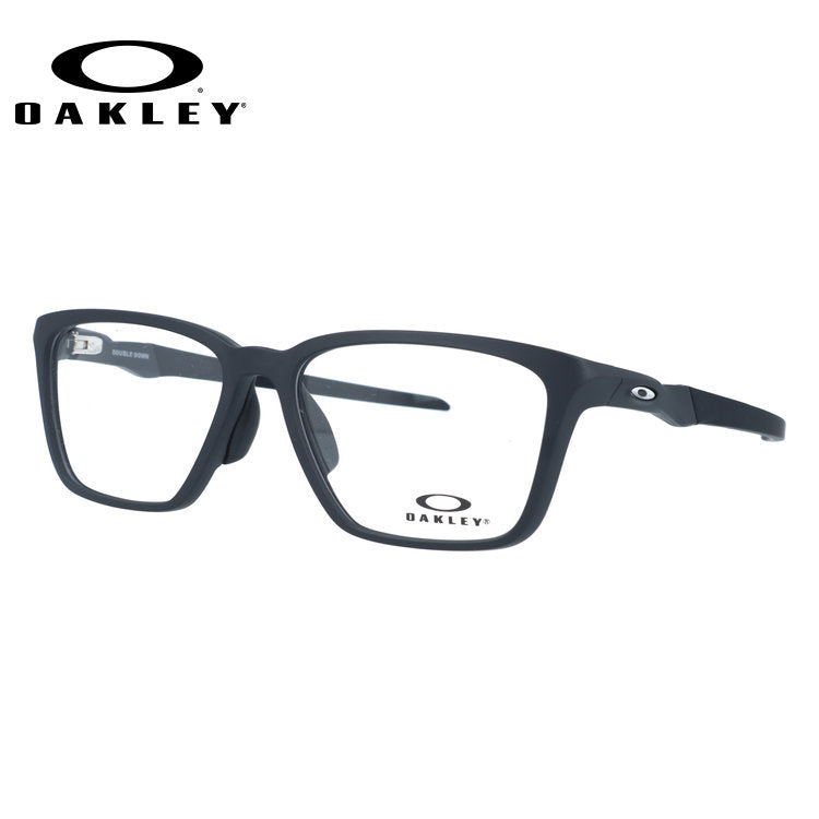 オークリー メガネフレーム ダブルダウン 伊達メガネ アジアンフィット OAKLEY DOUBLE DOWN OX8188D-01 56サイズ スクエア型 交換用パーツ 交換用イヤーソック付 ローブリッジフィット ユニセックス メンズ レディース