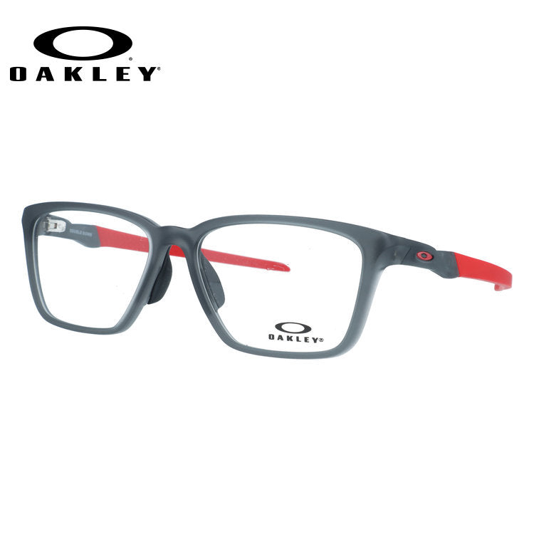 オークリー メガネフレーム ダブルダウン 伊達メガネ アジアンフィット OAKLEY DOUBLE DOWN OX8188D-02 56サイズ スクエア型 交換用パーツ 交換用イヤーソック付 ローブリッジフィット ユニセックス メンズ レディース