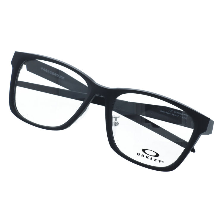 【選べる15色 ライトカラーレンズ】【国内正規品】オークリー メガネフレーム パラコード RX 伊達眼鏡 アジアンフィット（フルフィット） 調整可能ノーズパッド（クリングス） OAKLEY PARACORD RX OX8196D-01 55サイズ スクエア型 ユニセックス メンズ レディース
