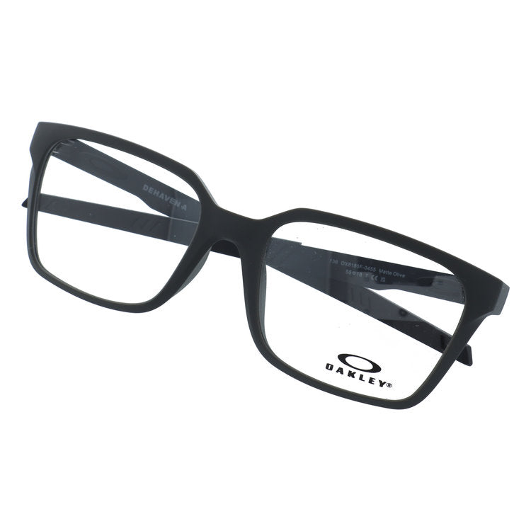 オークリー メガネフレーム デハヴェン エー 伊達メガネ アジアンフィット OAKLEY DEHAVEN A OX8180F-04 55サイズ スクエア型 ボーダー柄 ユニセックス メンズ レディース