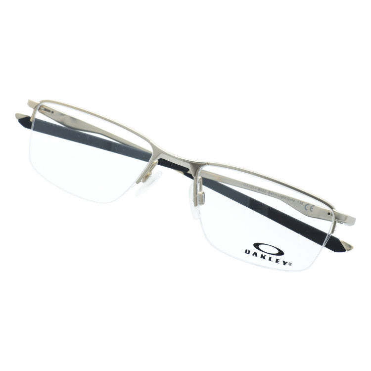 【訳あり・店頭展示品/外箱なし】 オークリー メガネフレーム ソケット5.5 伊達メガネ OAKLEY SOCKET5.5 OX3218-0952 52サイズ スクエア型 アウトレット品 バネ丁番で着脱スムーズ ユニセックス メンズ レディース
