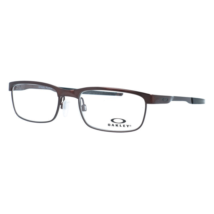 【訳あり・店頭展示品/外箱なし】 オークリー メガネフレーム スチールプレート 伊達メガネ OAKLEY STEEL PLATE OX3222-0852 52サイズ スクエア型 アウトレット品 バネ丁番で着脱スムーズ ユニセックス メンズ レディース
