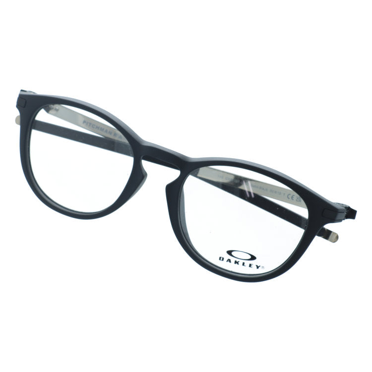 オークリー メガネフレーム ピッチマンR A 伊達メガネ ローブリッジフィット OAKLEY PITCHMAN R A OX8105F-0150 50サイズ ウェリントン型 アジアンフィット ユニセックス メンズ レディース | 緩みにくく開閉しやすい 黒縁 クロブチ