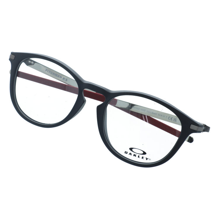 オークリー メガネフレーム ピッチマンR A 伊達メガネ ローブリッジフィット OAKLEY PITCHMAN R A OX8105F-0452 52サイズ ウェリントン型 アジアンフィット ユニセックス メンズ レディース | 緩みにくく開閉しやすい 黒縁 クロブチ