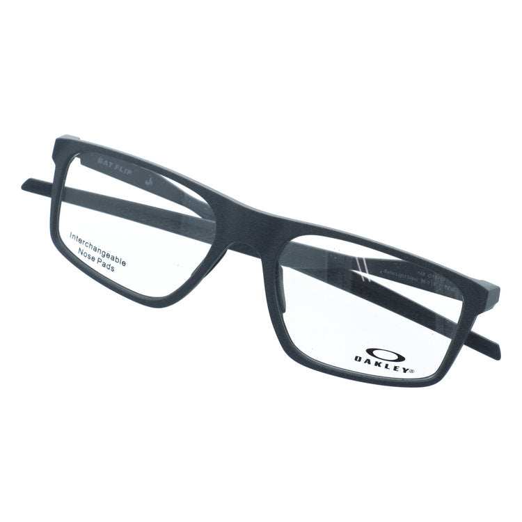 オークリー メガネフレーム バットフリップ 伊達メガネ ハイブリッジフィット OAKLEY BAT FLIP OX8183-0456 56サイズ スクエア型 レギュラーフィット 大きめ ユニセックス メンズ レディース