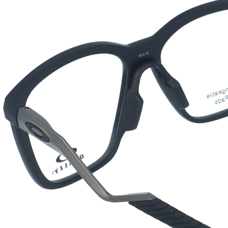 オークリー メガネフレーム エニグママス 伊達メガネ ユニバーサルフィット OAKLEY ENIGMA MASS OX8191-0155 55サイズ ウェリントン型 ユニセックス メンズ レディース 黒縁 クロブチ