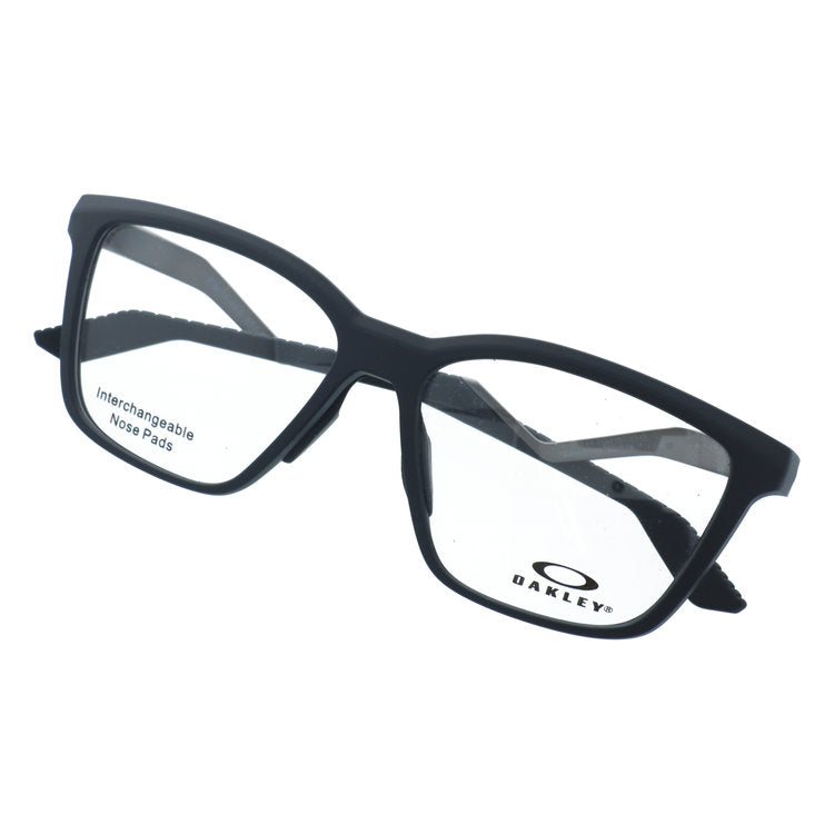 オークリー メガネフレーム エニグママス 伊達メガネ ユニバーサルフィット OAKLEY ENIGMA MASS OX8191-0155 55サイズ ウェリントン型 ユニセックス メンズ レディース 黒縁 クロブチ