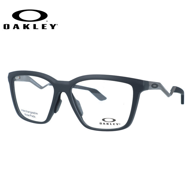 オークリー メガネフレーム エニグママス 伊達メガネ ユニバーサルフィット OAKLEY ENIGMA MASS OX8191-0155 55サイズ ウェリントン型 ユニセックス メンズ レディース 黒縁 クロブチ