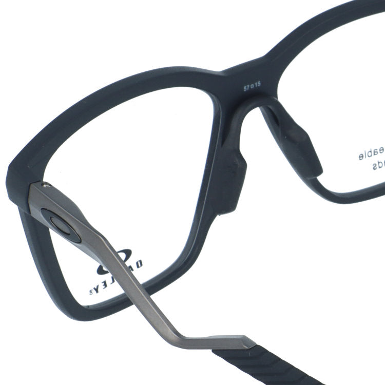 オークリー メガネフレーム エニグママス 伊達メガネ ユニバーサルフィット OAKLEY ENIGMA MASS OX8191-0157 57サイズ ウェリントン型 ユニセックス メンズ レディース 大きめ 黒縁 クロブチ