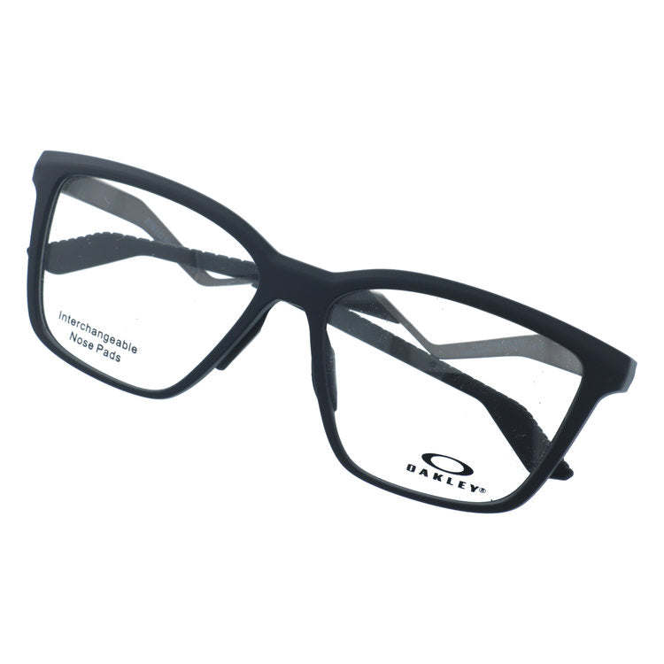 オークリー メガネフレーム エニグママス 伊達メガネ ユニバーサルフィット OAKLEY ENIGMA MASS OX8191-0157 57サイズ ウェリントン型 ユニセックス メンズ レディース 大きめ 黒縁 クロブチ