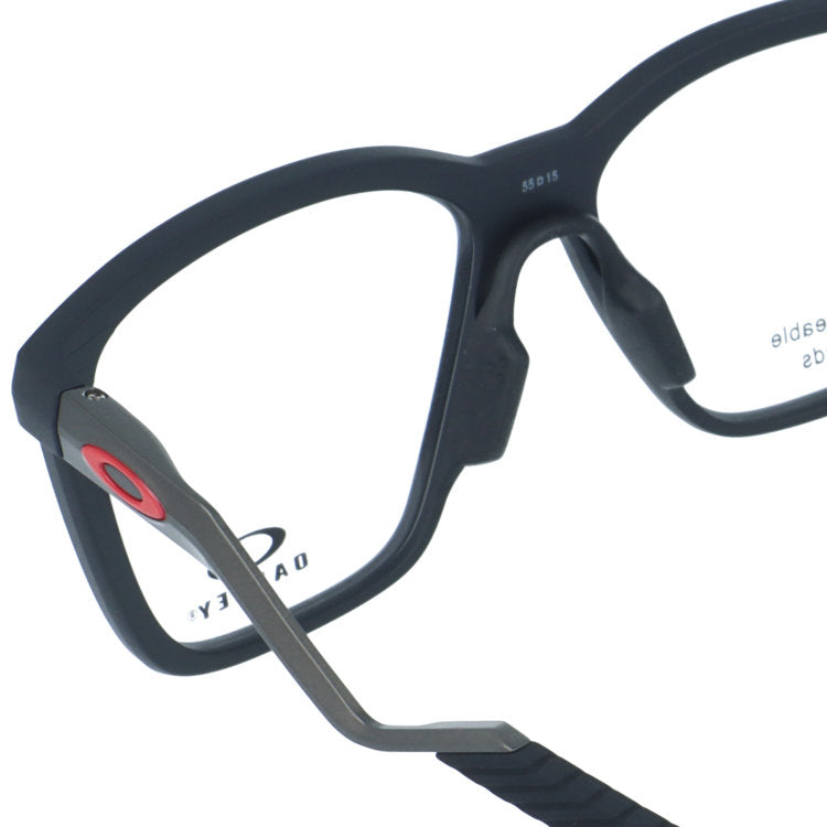 オークリー メガネフレーム エニグママス 伊達メガネ ユニバーサルフィット OAKLEY ENIGMA MASS OX8191-0355 55サイズ ウェリントン型 ユニセックス メンズ レディース 黒縁 クロブチ