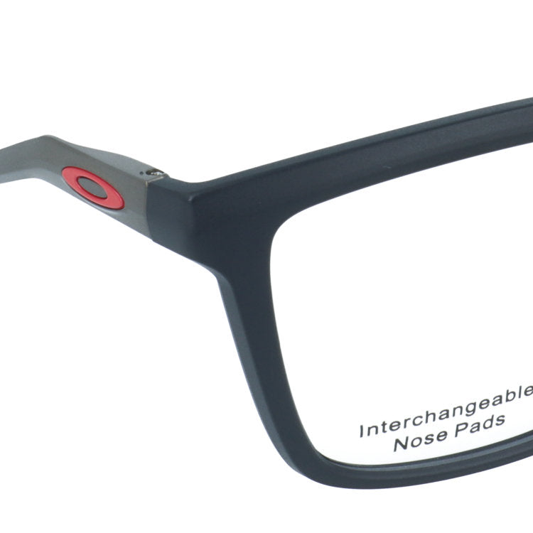 オークリー メガネフレーム エニグママス 伊達メガネ ユニバーサルフィット OAKLEY ENIGMA MASS OX8191-0357 57サイズ ウェリントン型 ユニセックス メンズ レディース 大きめ 黒縁 クロブチ