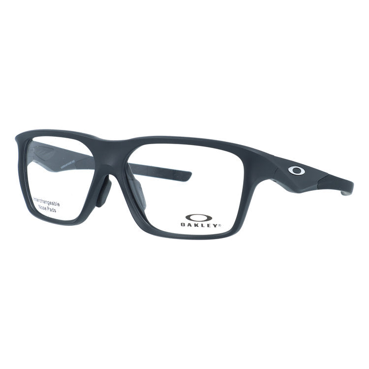 オークリー メガネフレーム ヴァーサフューズSQ 伊達メガネ ユニバーサルフィット OAKLEY VERSAFUSE SQ OX8201-0156 56サイズ スクエア型 交換パーツ付 ユニセックス メンズ レディース 黒縁 クロブチ