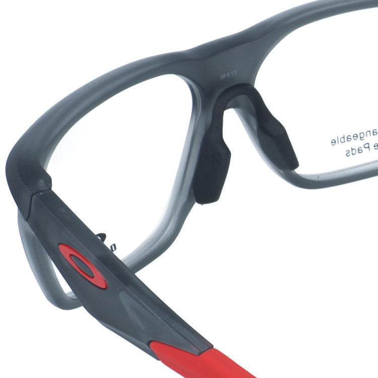 オークリー メガネフレーム ヴァーサフューズSQ 伊達メガネ ユニバーサルフィット OAKLEY VERSAFUSE SQ OX8201-0256 56サイズ スクエア型 交換パーツ付 ユニセックス メンズ レディース