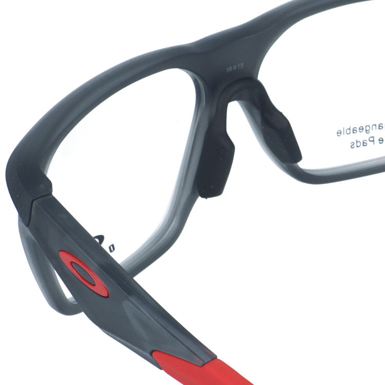 オークリー メガネフレーム ヴァーサフューズSQ 伊達メガネ ユニバーサルフィット OAKLEY VERSAFUSE SQ OX8201-0258 58サイズ スクエア型 交換パーツ付 ユニセックス メンズ レディース 大きめ