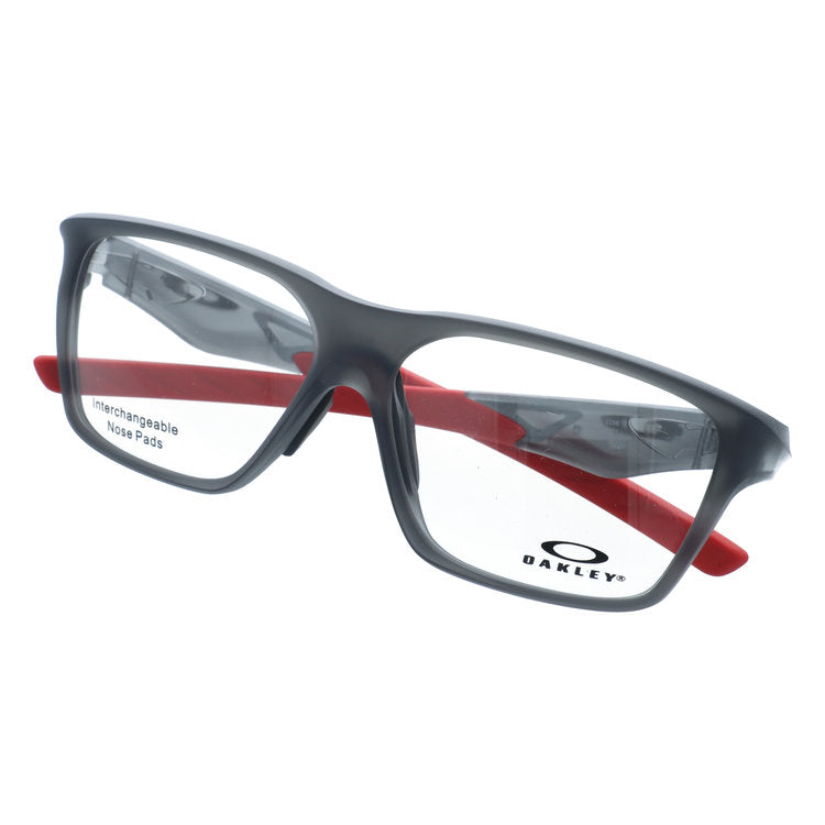オークリー メガネフレーム ヴァーサフューズSQ 伊達メガネ ユニバーサルフィット OAKLEY VERSAFUSE SQ OX8201-0258 58サイズ スクエア型 交換パーツ付 ユニセックス メンズ レディース 大きめ