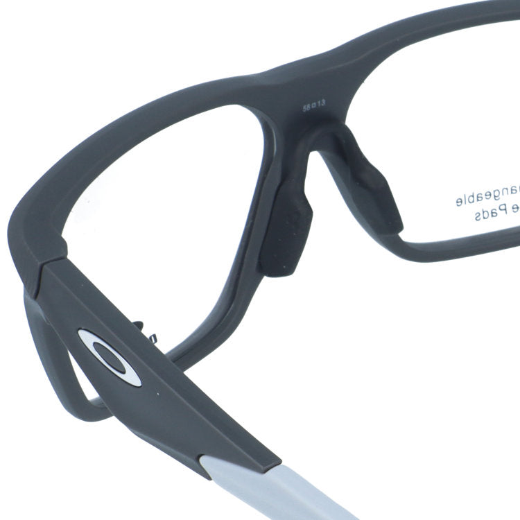 オークリー メガネフレーム ヴァーサフューズSQ 伊達メガネ ユニバーサルフィット OAKLEY VERSAFUSE SQ OX8201-0458 58サイズ スクエア型 交換パーツ付 ユニセックス メンズ レディース 大きめ
