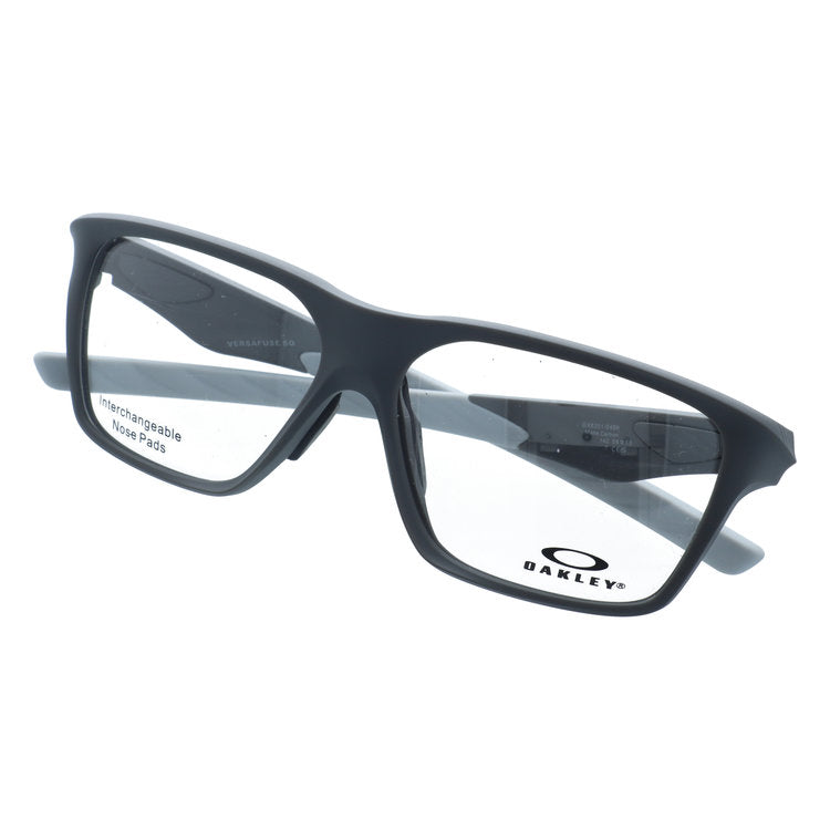 オークリー メガネフレーム ヴァーサフューズSQ 伊達メガネ ユニバーサルフィット OAKLEY VERSAFUSE SQ OX8201-0458 58サイズ スクエア型 交換パーツ付 ユニセックス メンズ レディース 大きめ
