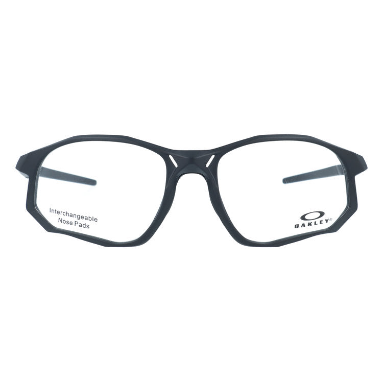 オークリー メガネフレーム トラジェクトリー 伊達メガネ ユニバーサルフィット OAKLEY TRAJECTORY OX8171-0159 59サイズ スポーツ型 交換用鼻パッド付き クロブチ 黒縁 ユニセックス メンズ レディース