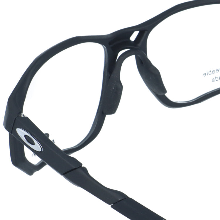 オークリー メガネフレーム トラジェクトリー 伊達メガネ ユニバーサルフィット OAKLEY TRAJECTORY OX8171-0159 59サイズ スポーツ型 交換用鼻パッド付き クロブチ 黒縁 ユニセックス メンズ レディース