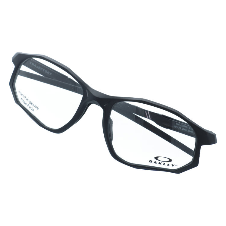 オークリー メガネフレーム トラジェクトリー 伊達メガネ ユニバーサルフィット OAKLEY TRAJECTORY OX8171-0159 59サイズ スポーツ型 交換用鼻パッド付き クロブチ 黒縁 ユニセックス メンズ レディース